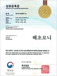 The trademark registration : Haechoroni
